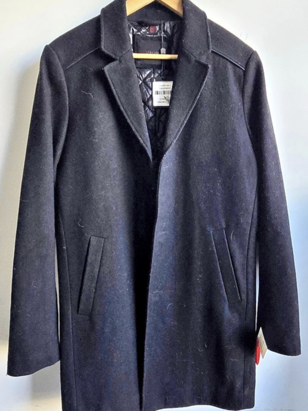 Rudsak Reign Men's Black Pea Coat Size Medium NWT